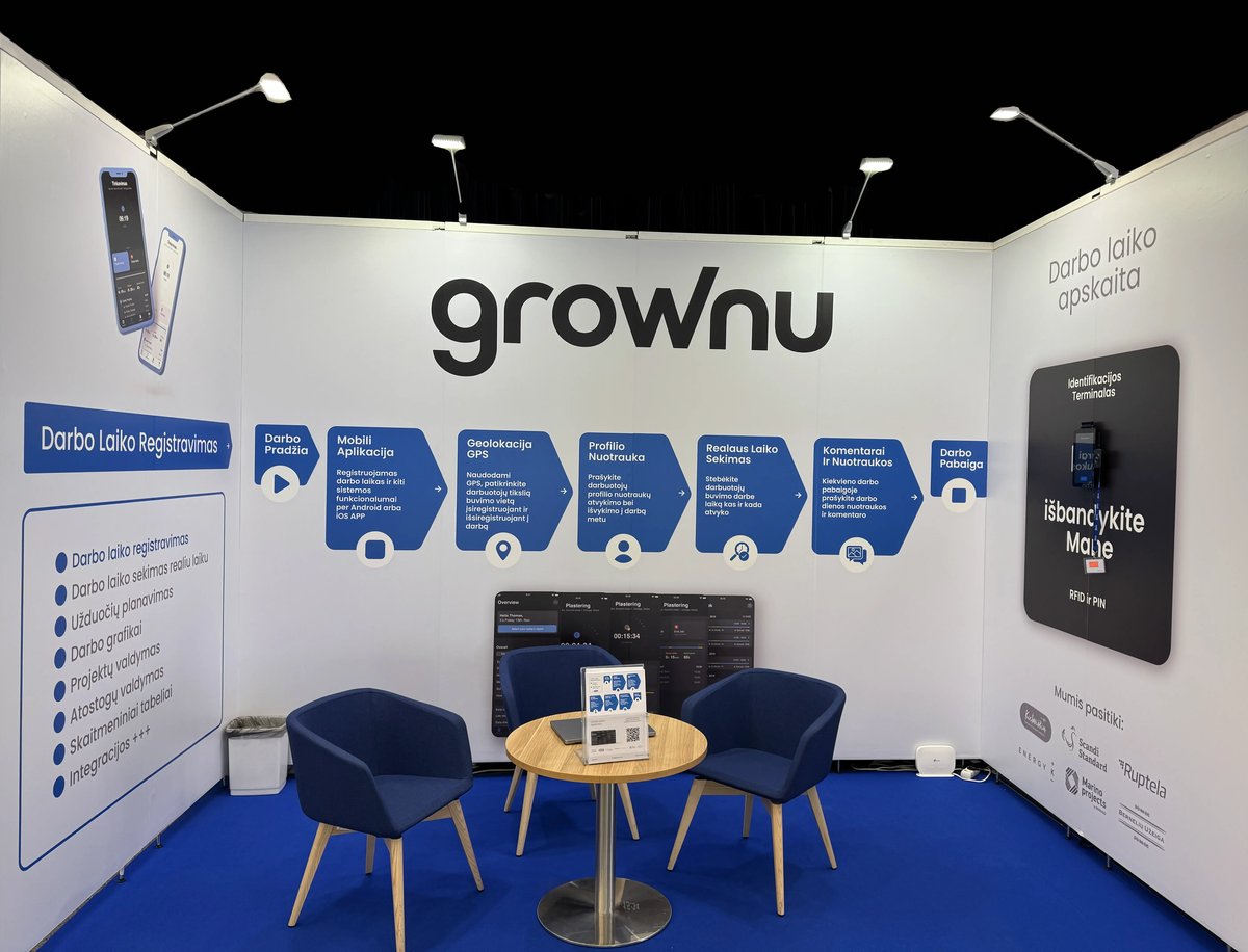 Grownu darbo laiko apskaitos sprendimai RESTA 2025 parodoje Vilniuje