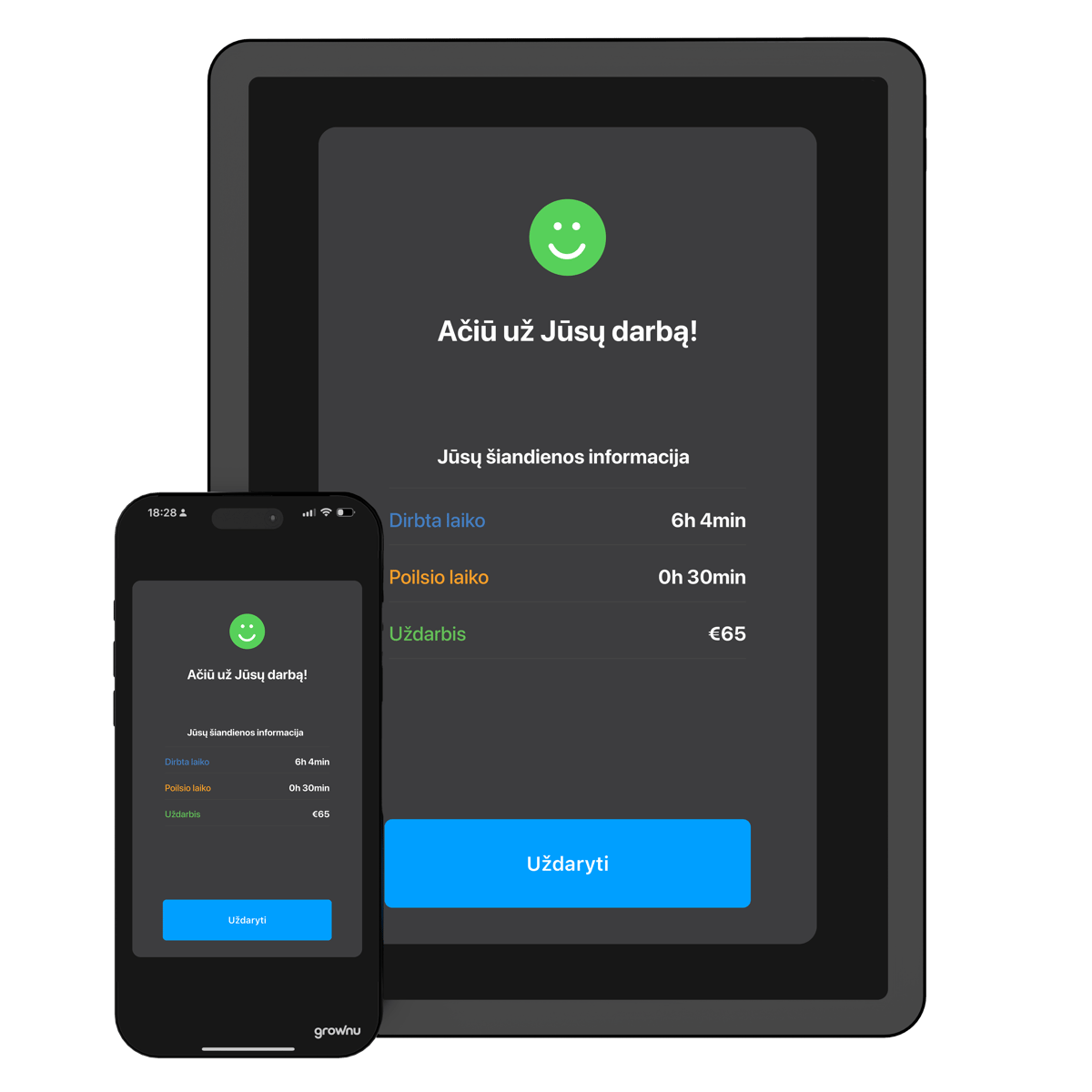 Darbo laiko suvestinė