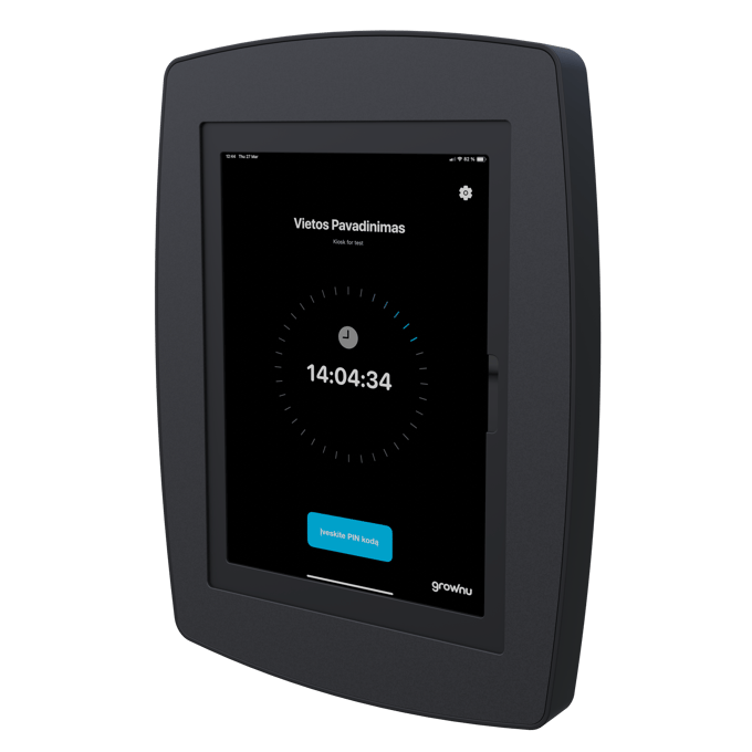 Apsauginis rėmas darbo laiko registravimo terminalui Android ar iOS