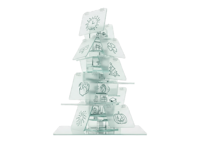 Šventinių dienų kalendorių iliustracija